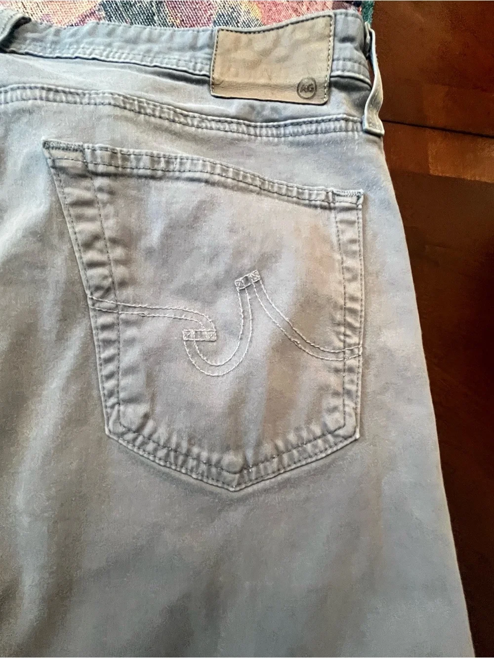 AG Adriano Goldschmied Light Blue Casual Pants - Pale Blue